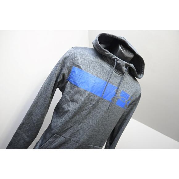 Under Armour Hoodie ColdGear Gray Pull Over Athletic Sweatshirt Mens Sz Small - Picture 5 of 10